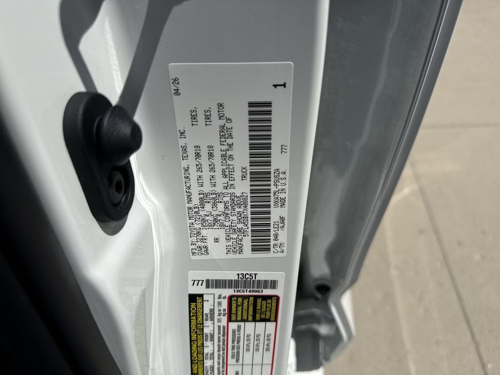 2026 Toyota Tundra SR5