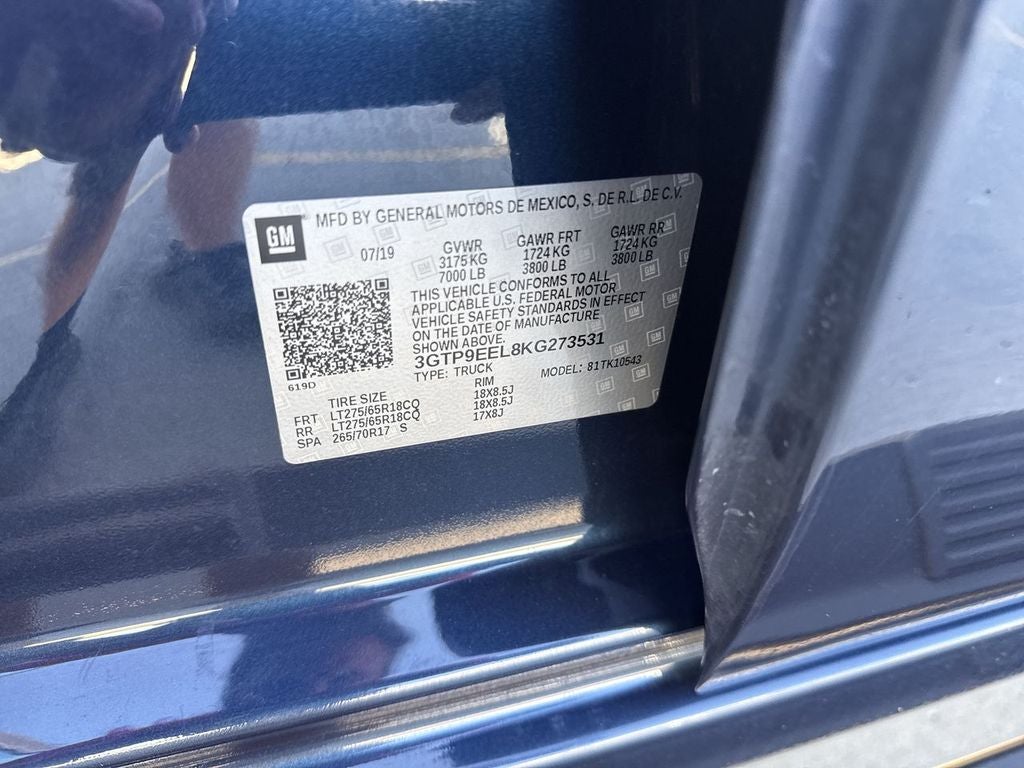 2019 GMC Sierra 1500 AT4
