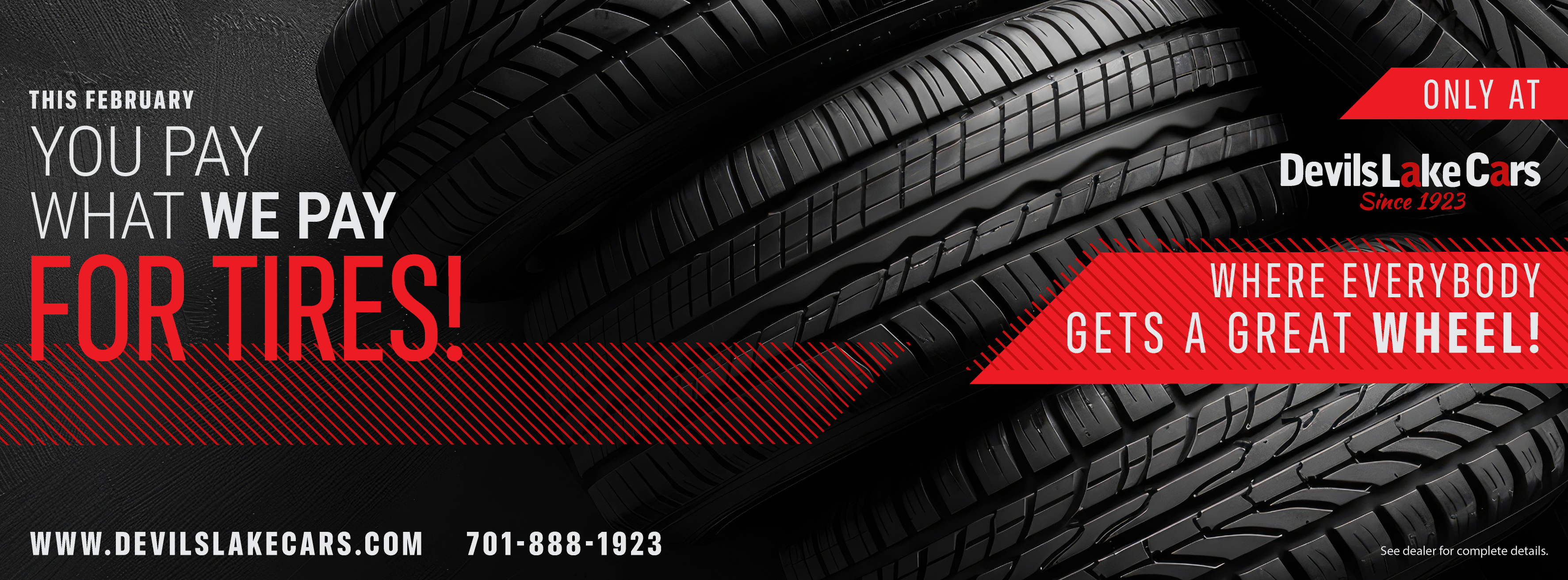 You Pay What We Pay For Tires